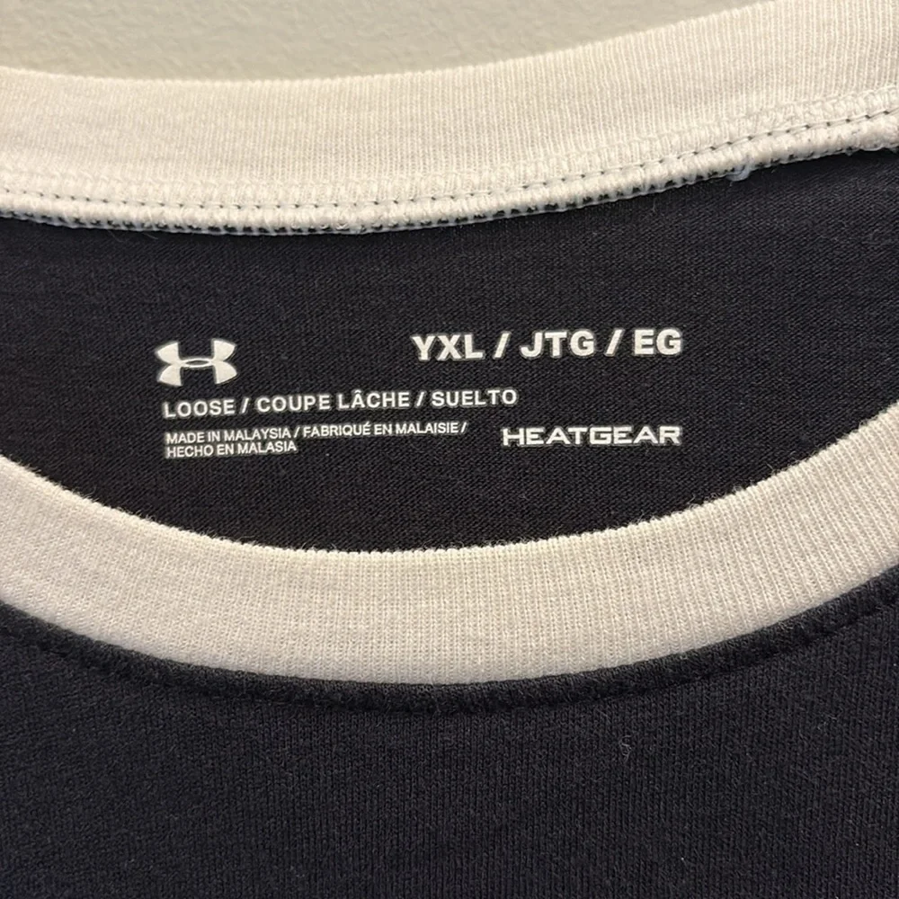 Under Armour Kids Sportsstyle color blocked Long Sleeve Shirt. Size youth XL - Picture 2 of 10